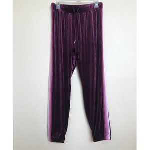 Forever 21 Velvet Purple Sweatpants